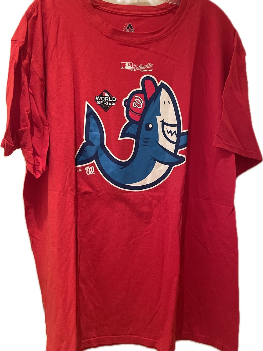 2019 World Series champion Washington Nationals Red Baby Shark Tee!